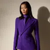 Polo Ralph Lauren Desmond Wool-silk Jacket In Purple