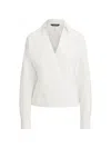Ralph Lauren Devra Wrap-style Blouse In Neutral