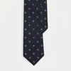 Ralph Lauren Purple Label Standard Diamond Jacquard Silk Tie In Blue