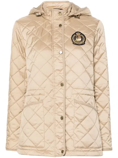 Ralph Lauren Diamond-quilted Padded Jacket In Brown
