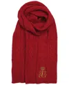 Ralph Lauren Direct Cable Scarf In Red