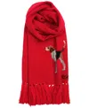 Ralph Lauren Dog Novelty Scarf In Red