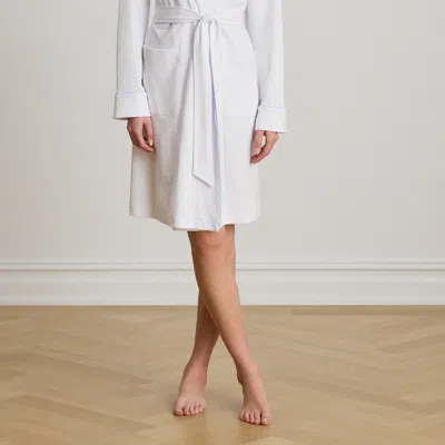 Ralph Lauren Dog-embroidered Shawl-collar Robe In White