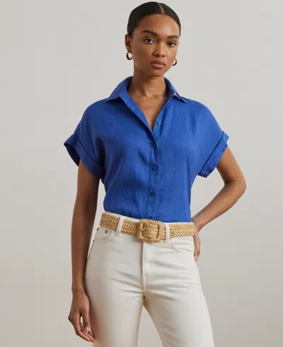 Ralph Lauren Dolman-sleeve Linen Shirt, Regular & Petite