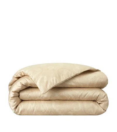 Ralph Lauren Doncaster Coastal Double Duvet Cover In Gold