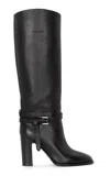 Ralph Lauren Donnely Leather Knee Boots