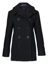 Ralph Lauren Double-breasted Anchor-button Jacket In Blue
