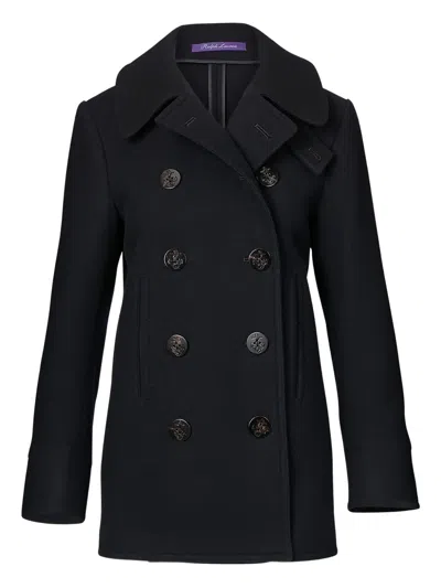 Ralph Lauren Double-breasted Anchor-button Jacket In Blue