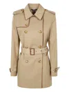 Ralph Lauren Double-breasted Belted Coat In Brown