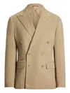 Ralph Lauren Kent Hand-tailored Wool Gabardine Jacket In Brown