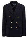 Shop Polo Ralph Lauren Double-breasted Blazer In Blue