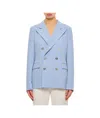 Polo Ralph Lauren Camden Wool Gabardine Doble-breasted Jacket In Blue