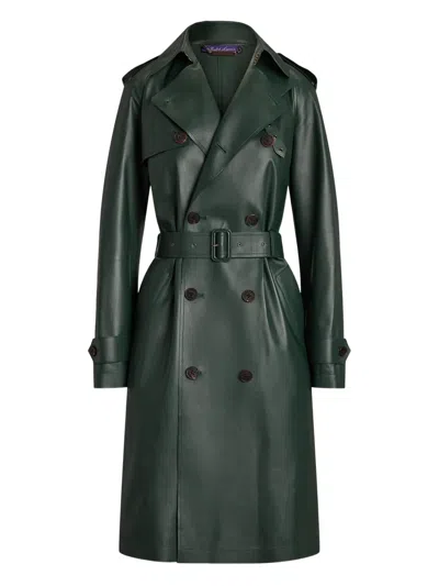 Ralph Lauren Double-breasted Coat In Green