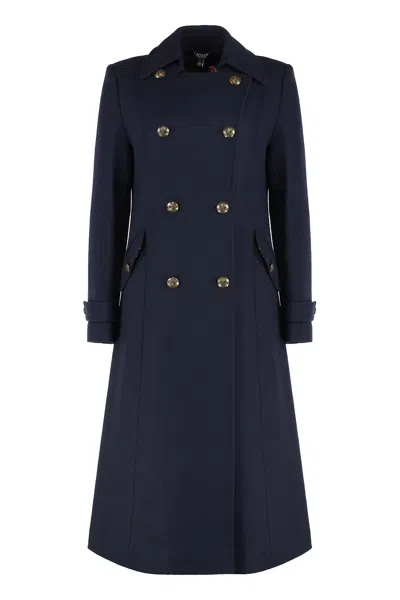 RALPH LAUREN DOUBLE-BREASTED COAT IN WOOL