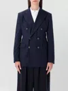 Ralph Lauren Double Breasted Structured Blazer In Blue