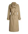 Polo Ralph Lauren Double-breasted Twill Trench Coat In Nude
