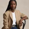 Polo Ralph Lauren Double-breasted Wool-blend Blazer In Camel