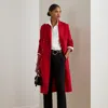 Ralph Lauren Double-breasted Wool-blend Coat In Red