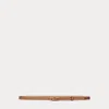 Ralph Lauren Double-buckle Leather Belt In Cuoio