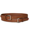 Ralph Lauren Leather Double-buckle Stacked Wide Belt