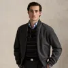 Ralph Lauren Double-faced Bomber Jacket In Black