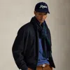 Ralph Lauren Double-faced Bomber Jacket In Blue