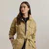 Ralph Lauren Double-faced Stretch Cotton Field Jacket In Brown