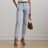 Ralph Lauren Double-faced Stretch Cotton Pant In Aqua Pearl