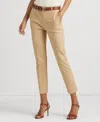 Ralph Lauren Double-faced Stretch Cotton Pant, Regular & Petites In Birch Tan