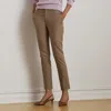 Ralph Lauren Double-faced Stretch Cotton Pant In Brown