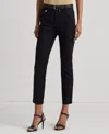 Ralph Lauren Double-faced Stretch Cotton Pant, Regular & Petites In Polo Black