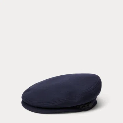 Ralph Lauren Double-faced Wool-cashmere Captain's Hat In Blue