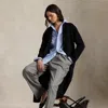 Ralph Lauren Double-faced Wool Coat In Black