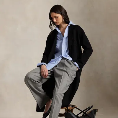 Ralph Lauren Double-faced Wool Coat In Black
