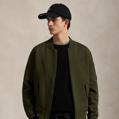 Ralph Lauren Double-knit Bomber Jacket In Green