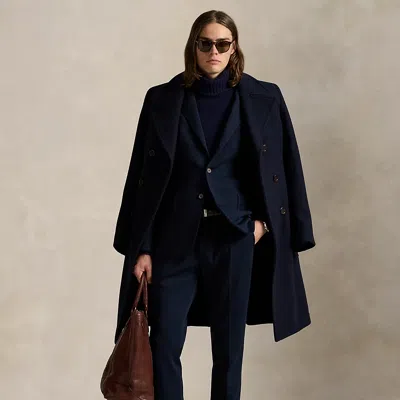 Ralph Lauren Double-knit Suit Trouser In Blue
