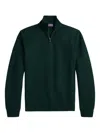 Ralph Lauren Double Piqué Half-zip Sweater In Black