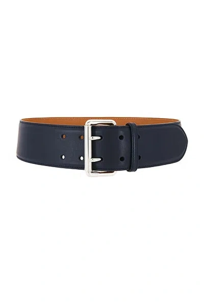 Ralph Lauren Double Prong Wide Belt In Brown