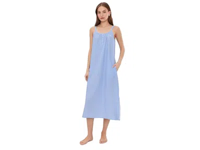 Ralph Lauren Double Strap Knit Ballet Gown In Blue