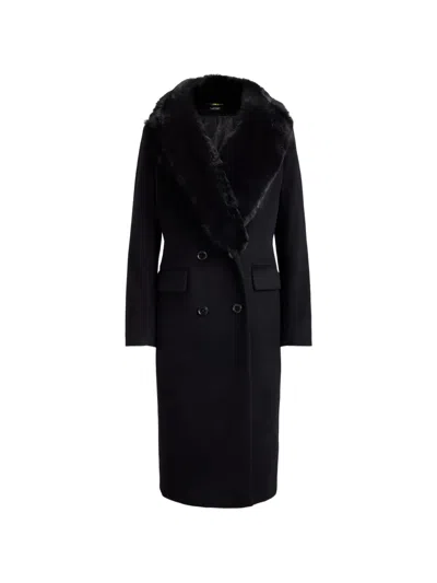 Ralph Lauren Double-breasted Coat In Black