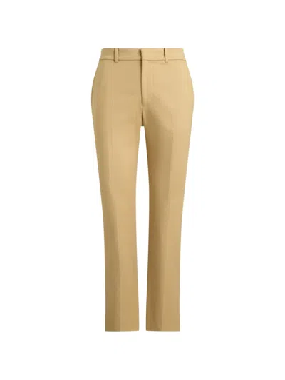 Ralph Lauren Double-faced Slim-fit Trousers In Neutral
