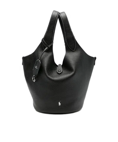 Ralph Lauren Double-handle Handbag In Black