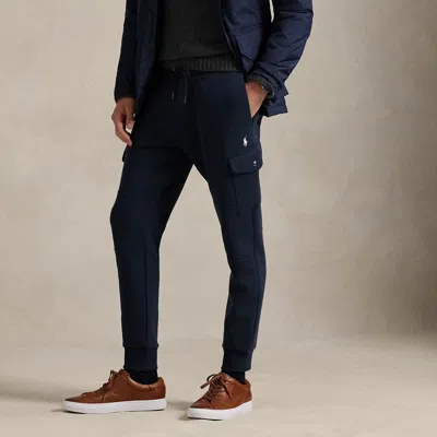 Polo Ralph Lauren Double-knit Cargo Jogger Pant In Aviator Navy In Blue