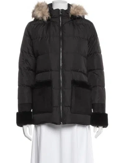Pre-owned Ralph Lauren Down Coat In Black