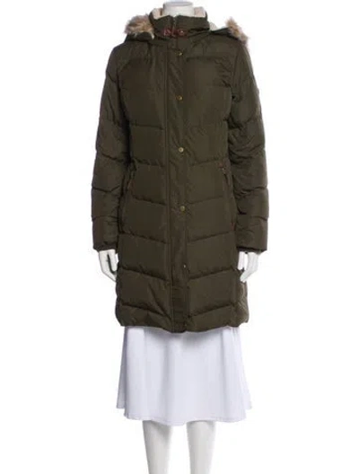 Pre-owned Ralph Lauren Down Coat In Green