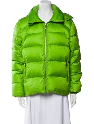 Pre-owned Ralph Lauren Down Coat In Green