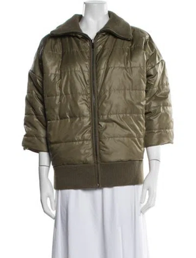 Pre-owned Ralph Lauren Down Coat In Green