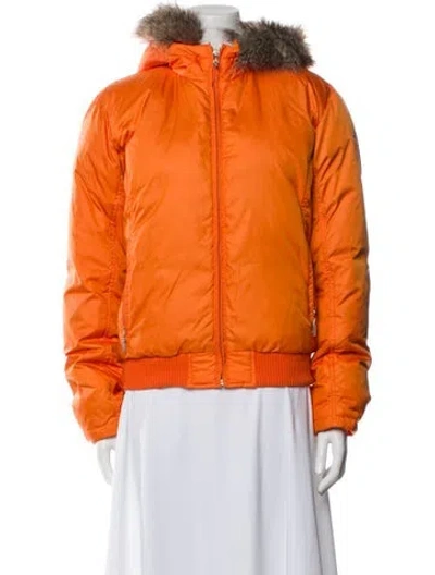 Pre-owned Ralph Lauren Down Jacket In Orange