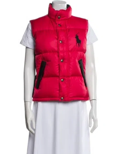 Pre-owned Ralph Lauren Down Jacket In Red