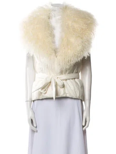 Pre-owned Ralph Lauren Down Jacket In White